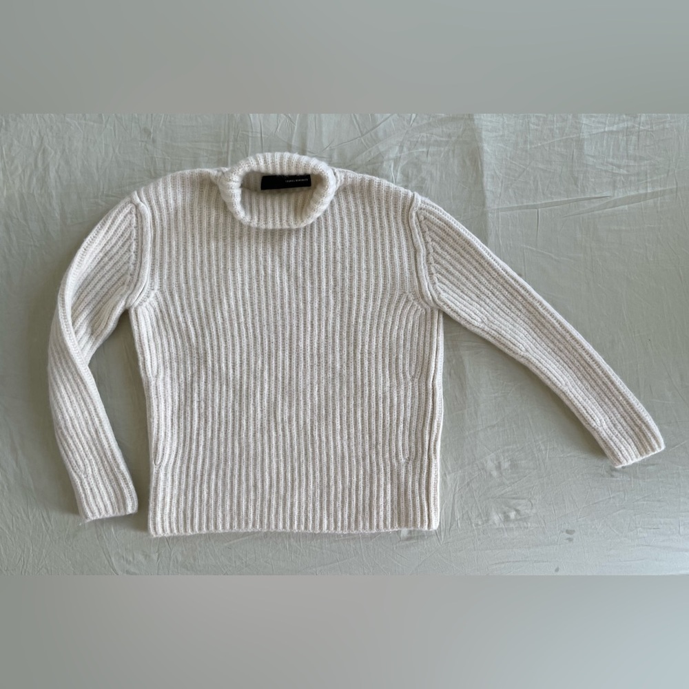 Isabel Benenato Knit alpaca cashmere wool turtleneck